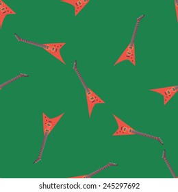 electric guitars seamless pattern