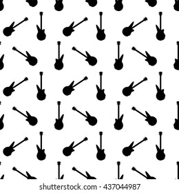 Electric Guitars Seamless Pattern