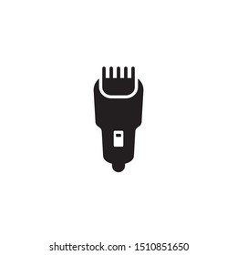 Electric hair clipper icon isolated on white background