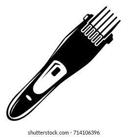 Electric hair clipper icon . Simple illustration of electric hair clipper vector icon for web design isolated on white background