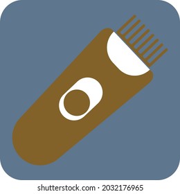 Electric hair clipper, illustration, vector, on a white background.