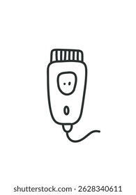 Electric hair clipper, simple vector illustration