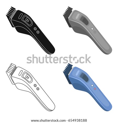 Electric hair clipper.Barbershop single icon in cartoon style vector symbol stock illustration web.