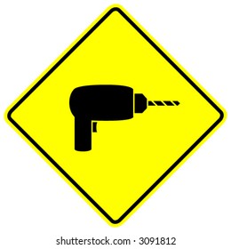 signo de perforación de mano eléctrica
