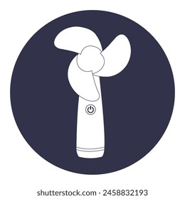 Electric hand fan icon vector illustration simple design