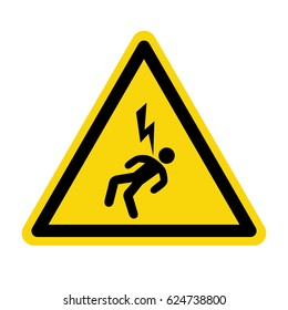 Electric Hazard Sign Symbol Vector Illustration Stock Vector (Royalty ...