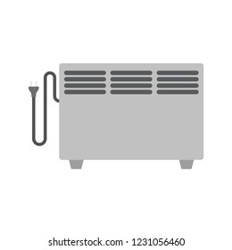 Electric heater. Electric heater concept on white background. Vector illustration. EPS 10.