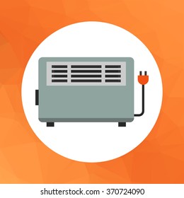 Electric heater icon