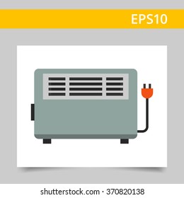 Electric heater icon