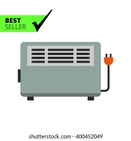 Electric heater icon
