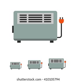 Electric heater icon