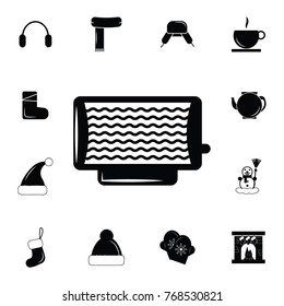 Electric heater icon. Set of elements Christmas Holiday or New Year icons. Winter time premium quality graphic design collection icons for websites, web design, mobile app on white background