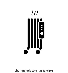 electric heater icon.vector illustration.