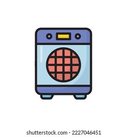 Electric Heater Vector Filled Outline Icon Design illustration. Housekeeping Symbol on White background EPS 10 File