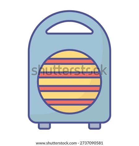Electric heater Vector icon which can easily modify or edit


