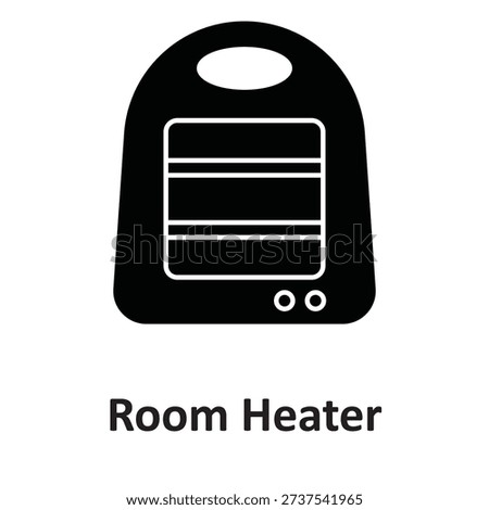 Electric heater Vector icon which can easily modify or edit

