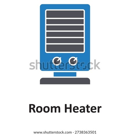 Electric heater Vector icon which can easily modify or edit

