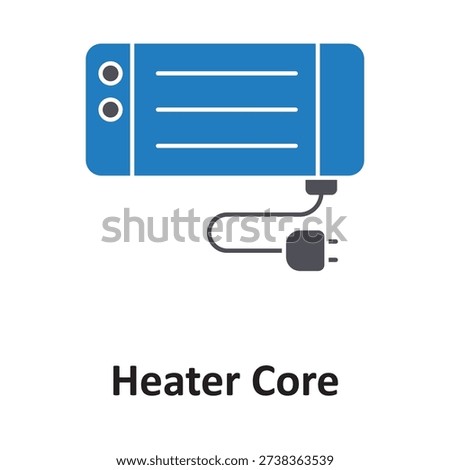 Electric heater Vector icon which can easily modify or edit

