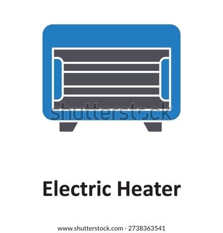 Electric heater Vector icon which can easily modify or edit


