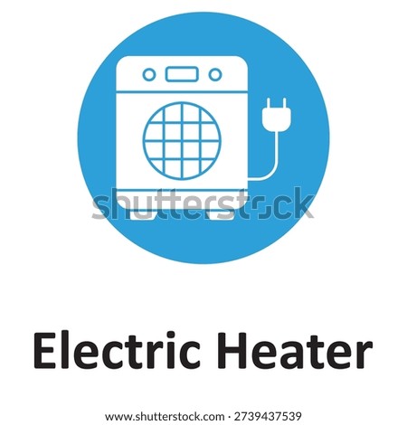 Electric heater Vector icon which can easily modify or edit

