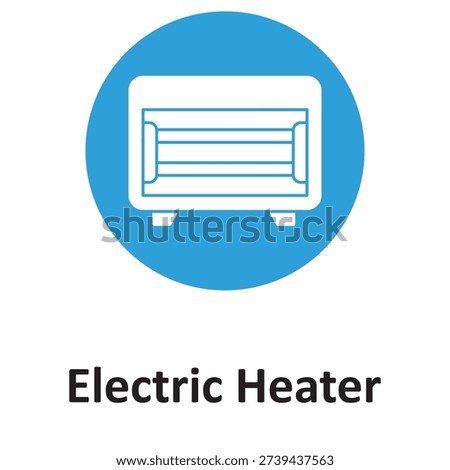 Electric heater Vector icon which can easily modify or edit

