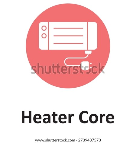 Electric heater Vector icon which can easily modify or edit

