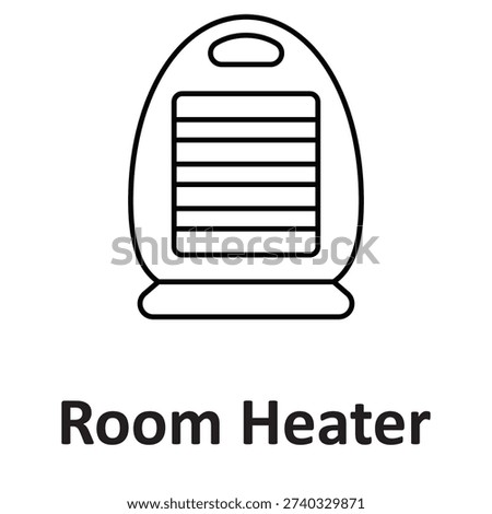 Electric heater Vector icon which can easily modify or edit

