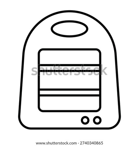 Electric heater Vector icon which can easily modify or edit

