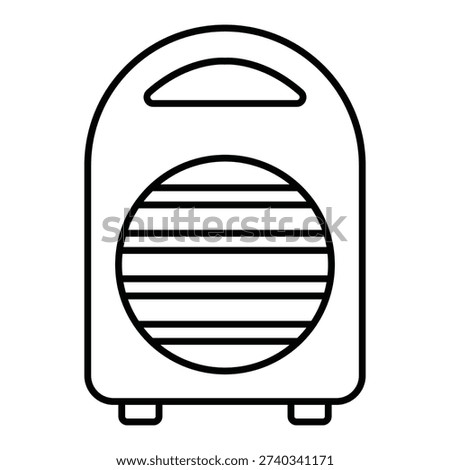 Electric heater Vector icon which can easily modify or edit

