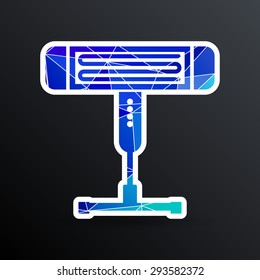 Electric heater vector illustration light icon energy.