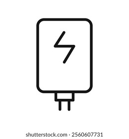 Electric heating boiler icon vector line logo art