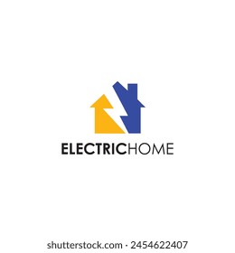 Electric Home Logo Design Simple