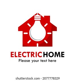 Electric home logo template illustration