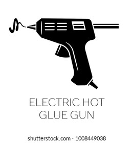 Electric Hot Glue Gun Silhouette