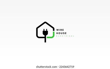 Electric House Icon Logo Design Element