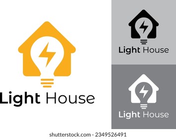 The Electric House logo is a modern and innovative logo for electricity companies. I has dynamic composition that symbolizes the electrifying spirit of the brand.