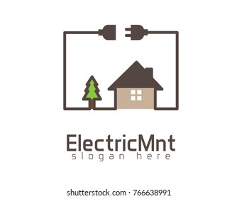 Electric house, maintenance logo