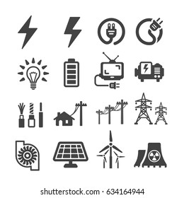electric icon - Shutterstock ID 634164944