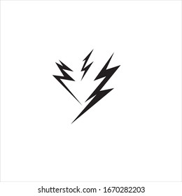 diseño vectorial negro de icono eléctrico