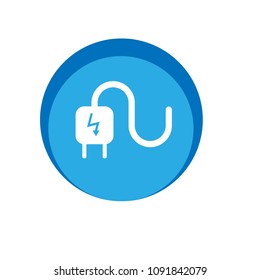 electric icon, electric cable symbol