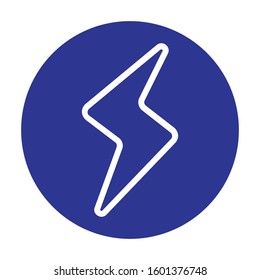 Electric Icon for Electricity and Technology