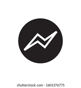 Electric Icon for Electricity and Technology