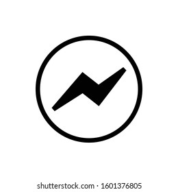 Electric Icon for Electricity and Technology