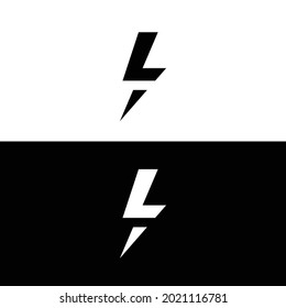 Electric Icon with letter l. 
Electric Spark icon vector. 
Letter l logo.