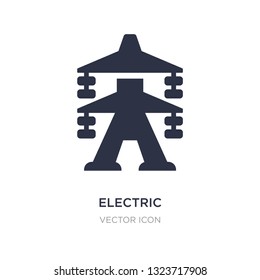 electric icon on white background. Simple element illustration from Technology concept. electric sign icon symbol design.