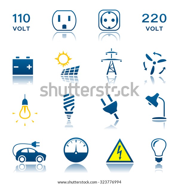 electric icon set stock vector royalty free 323776994 https www shutterstock com image vector electric icon set 323776994