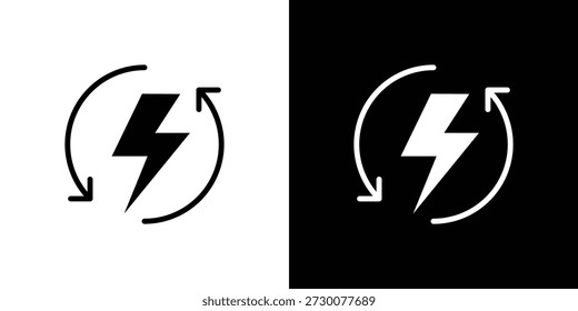 Electric Icon Sheet Black And White