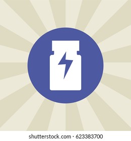 electric icon. sign design. background