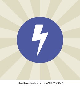 electric icon. sign design. background