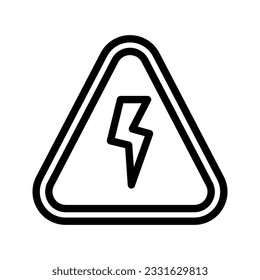 Electric icon. sign for mobile concept and web design. vector illustration